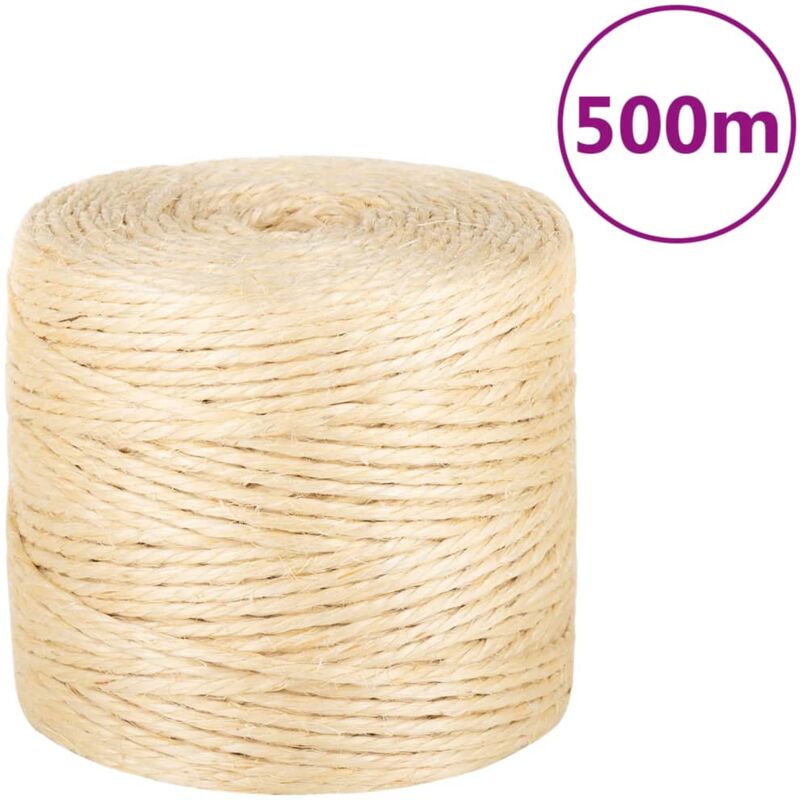 foto del prodotto vidaxl corda in sisal 100 4 mm 500 m