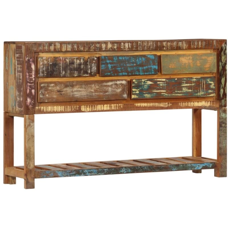 foto del prodotto vidaxl credenza 120x30x75 cm legno massello di recupero 829497