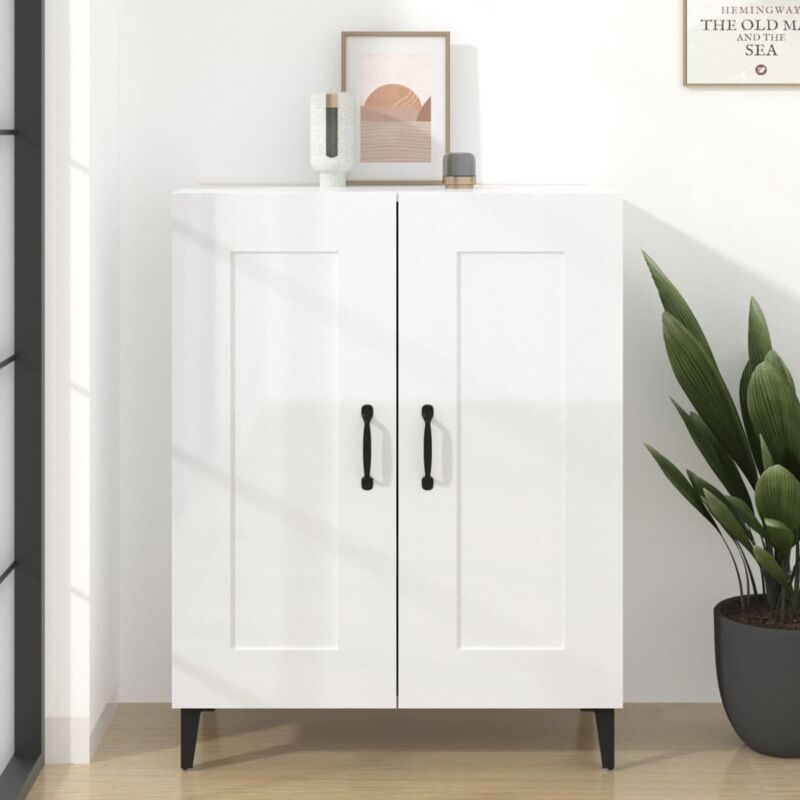 foto del prodotto vidaxl credenza 69,5x34x90 cm in legno multistrato bianco lucido