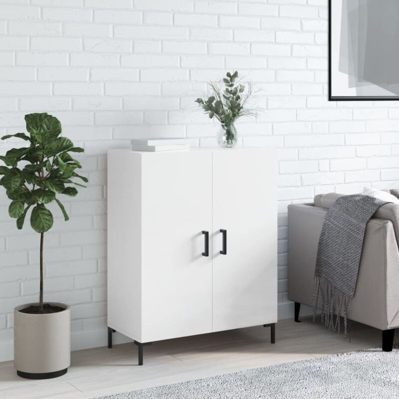 foto del prodotto vidaxl credenza 69,5x34x90 cm in legno multistrato bianco lucido