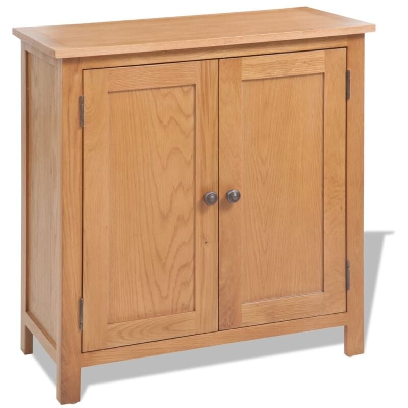foto del prodotto vidaxl credenza 70x35x75 cm in legno massello di rovere