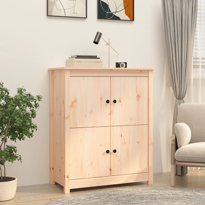 foto del prodotto vidaxl credenza 83x41,5x100 cm in legno massello di pino