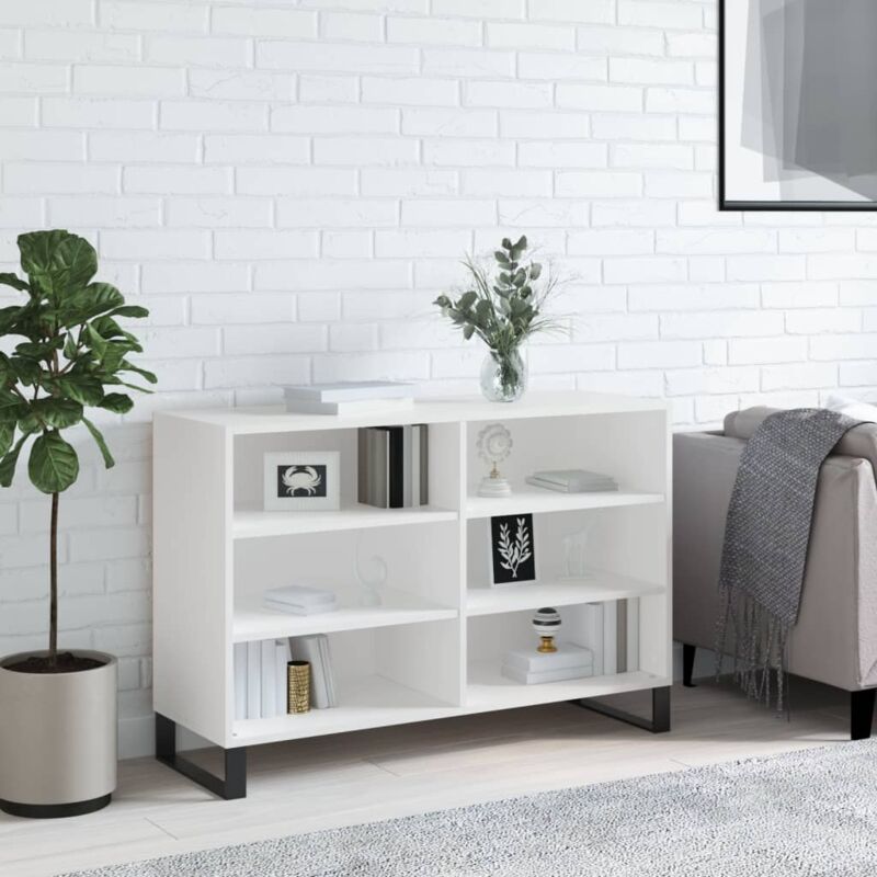 foto del prodotto vidaxl credenza bianca 103,5x35x70 cm in legno multistrato