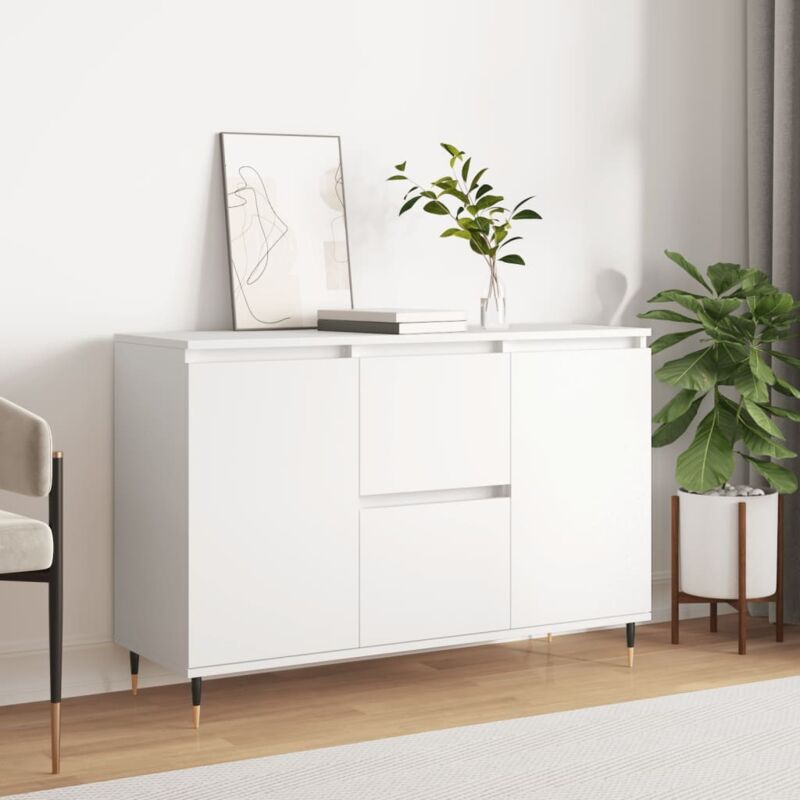 foto del prodotto vidaxl credenza bianca 104x35x70 cm in legno multistrato