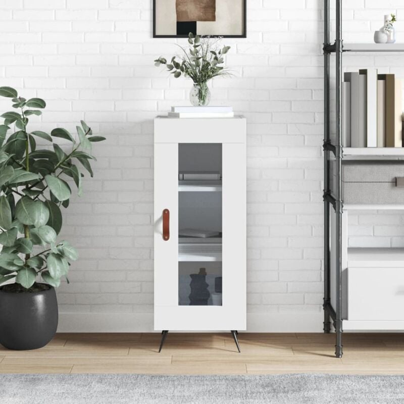 foto del prodotto vidaxl credenza bianca 34,5x34x90 cm in legno multistrato