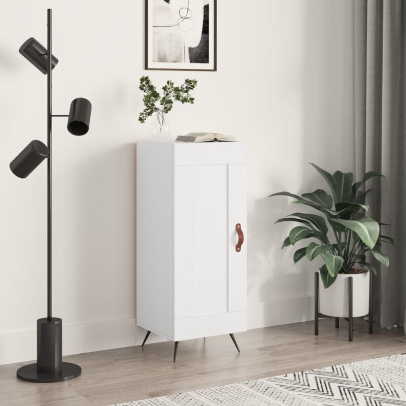 foto del prodotto vidaxl credenza bianca 34,5x34x90 cm in legno multistrato