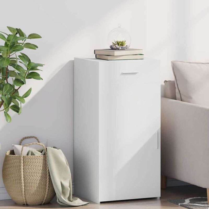 foto del prodotto vidaxl credenza bianca 45x42,5x93 cm in legno multistrato