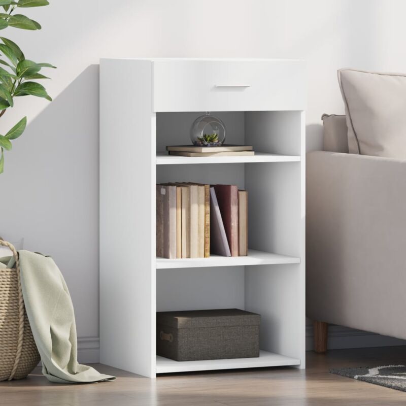 foto del prodotto vidaxl credenza bianca 50x42,5x93 cm in legno multistrato