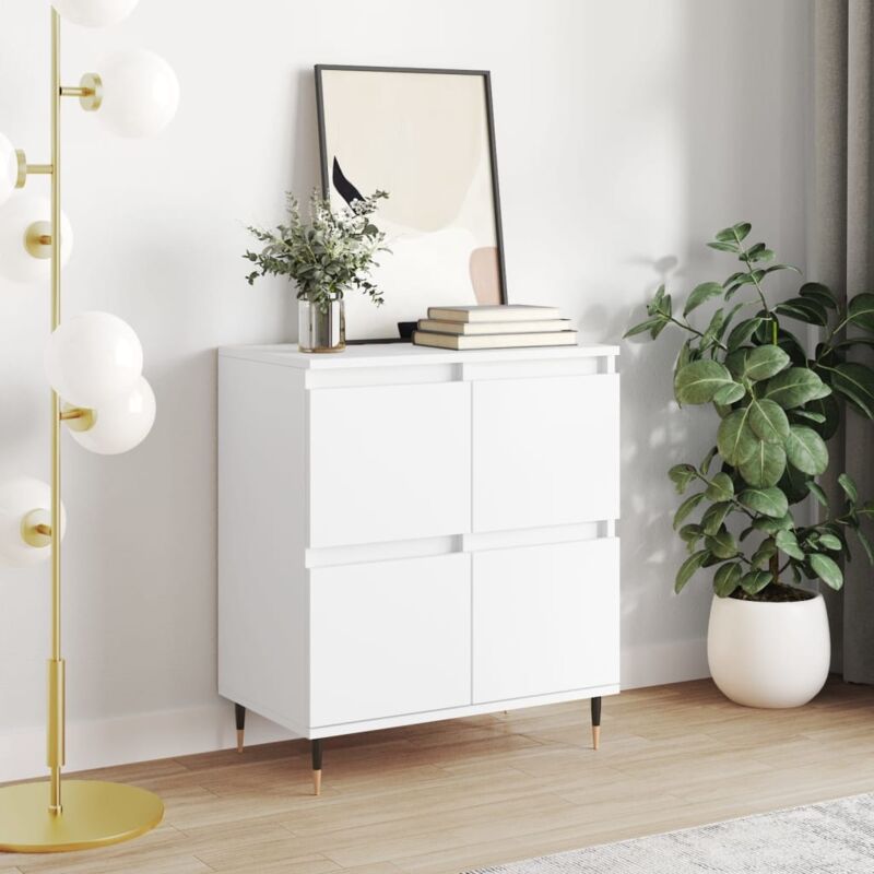 foto del prodotto vidaxl credenza bianca 60x35x70 cm in legno multistrato