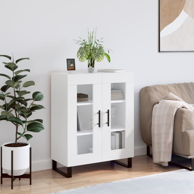 foto del prodotto vidaxl credenza bianca 69,5x34x90 cm in legno multistrato