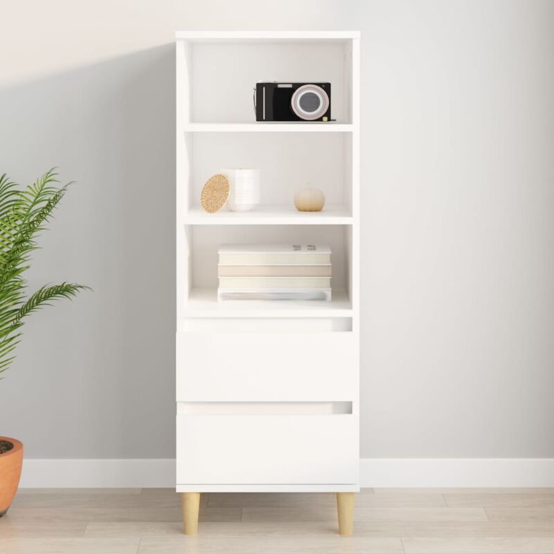foto del prodotto vidaxl credenza bianco 40x36x110 cm in legno multistrato