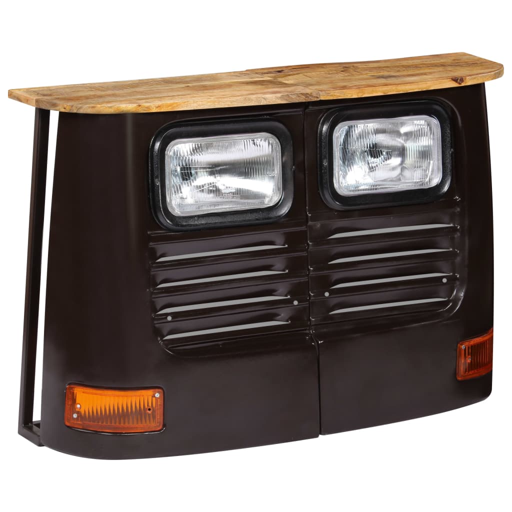 foto del prodotto vidaxl credenza camion in legno massello di mango grigio scuro