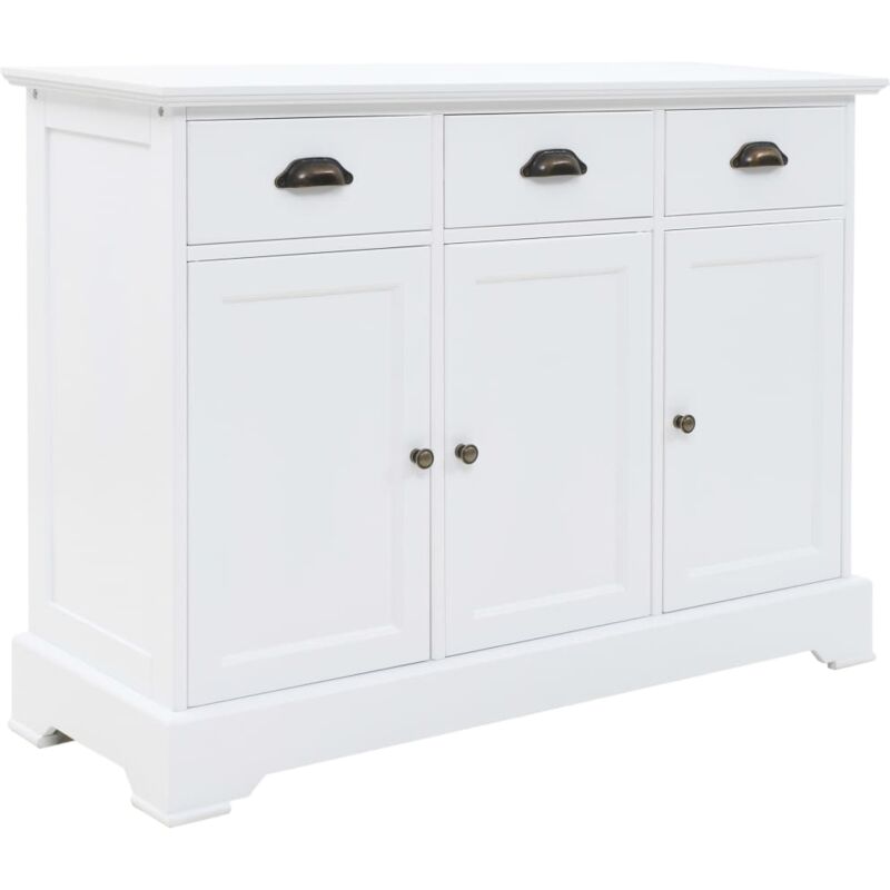 foto del prodotto vidaxl credenza con 3 ante in mdf e legno di pino 105x35x77,5 cm