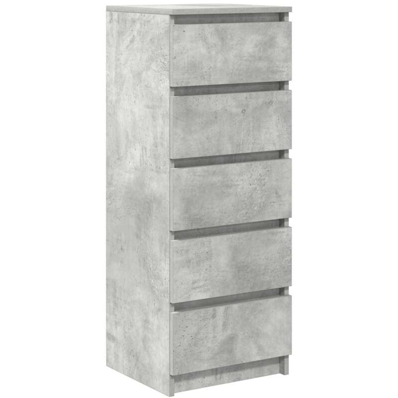 foto del prodotto vidaxl credenza con cassetti grigio cemento 37,5x35x99cm in truciolato