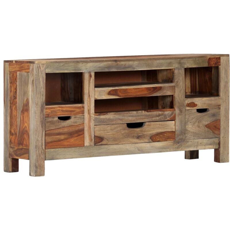 foto del prodotto vidaxl credenza elegante dal design rustico dotata di 3 cassetti e 4 vani in legno