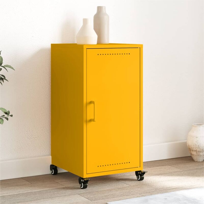 foto del prodotto vidaxl credenza giallo antracite 36x39x72 cm acciaio laminato a freddo