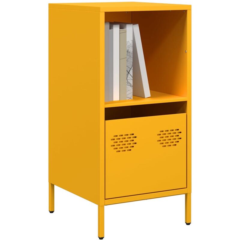 foto del prodotto vidaxl credenza giallo senape 35x39x73,5 cm acciaio laminato a freddo