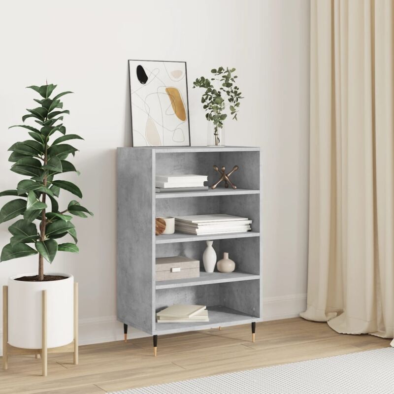 foto del prodotto vidaxl credenza grigio cemento 57x35x90 cm in legno multistrato