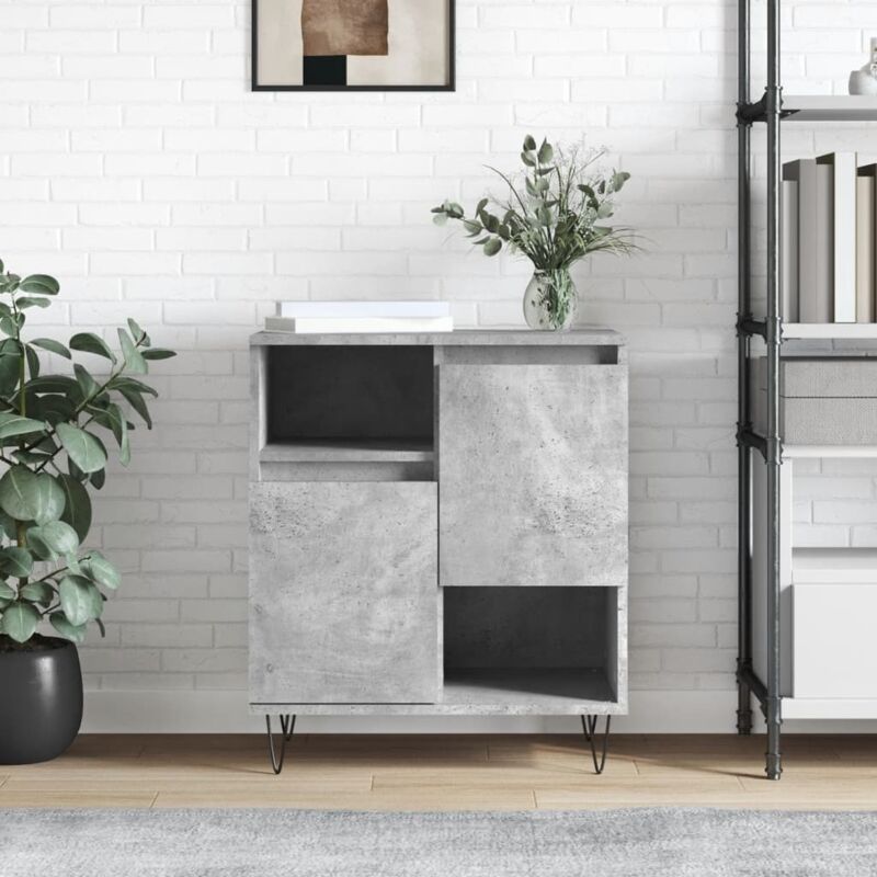 foto del prodotto vidaxl credenza grigio cemento 60x35x70 cm in legno multistrato