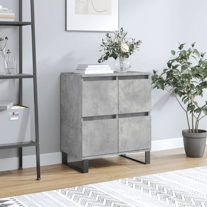 foto del prodotto vidaxl credenza grigio cemento 60x35x70 cm in legno multistrato