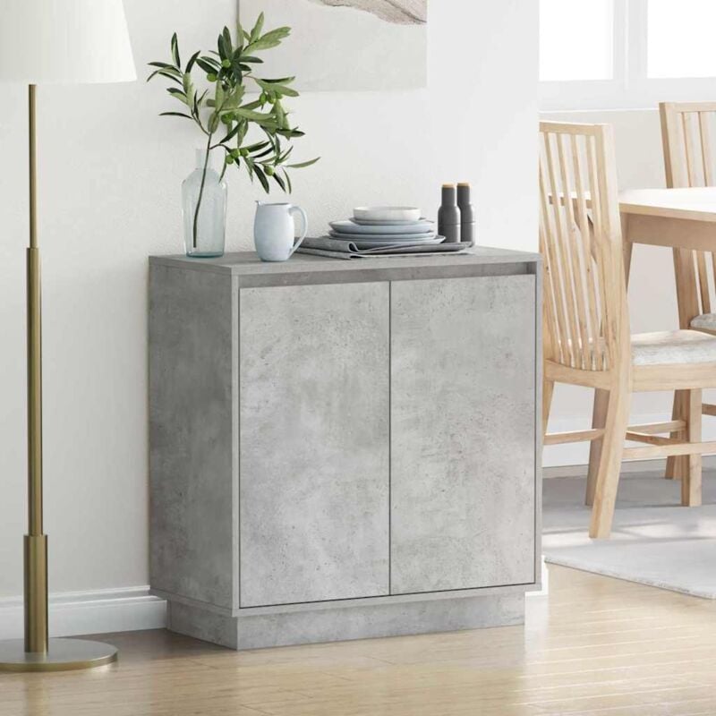 foto del prodotto vidaxl credenza grigio cemento 71 x 34.5 x 75 cm legno multistrato