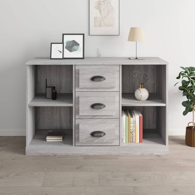 foto del prodotto vidaxl credenza grigio sonoma 104,5x35,5x67,5 cm in legno multistrato