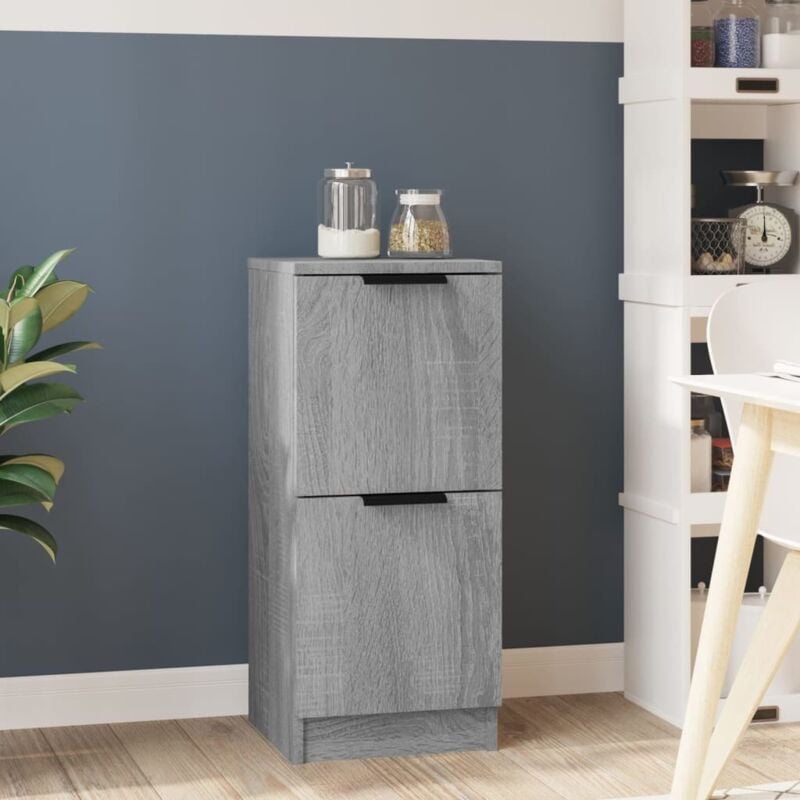 foto del prodotto vidaxl credenza grigio sonoma 30x30x70 cm in legno multistrato