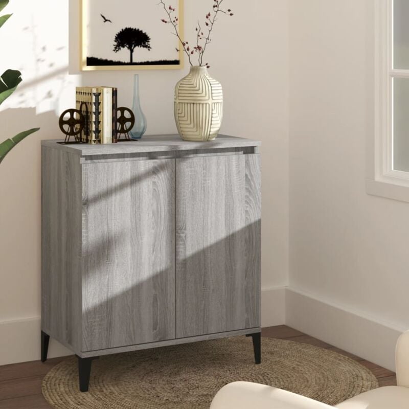 foto del prodotto vidaxl credenza grigio sonoma 60x35x70 cm in legno ingegnerizzato