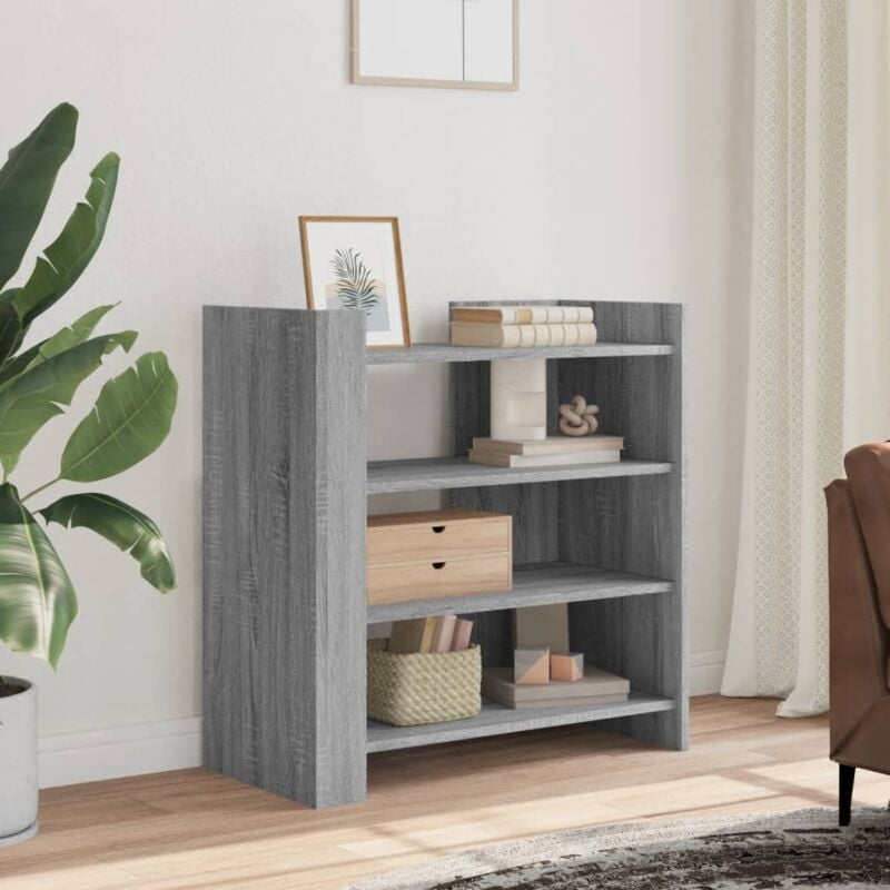 foto del prodotto vidaxl credenza grigio sonoma 73,5x35x75 cm in legno multistrato