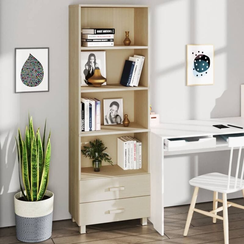 foto del prodotto vidaxl credenza hamar ambra 60x35x180 cm in legno massello di pino