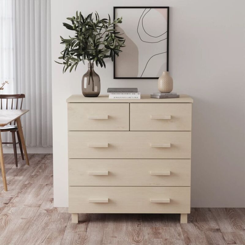 foto del prodotto vidaxl credenza hamar ambra 79x40x80 cm in legno massello di pino