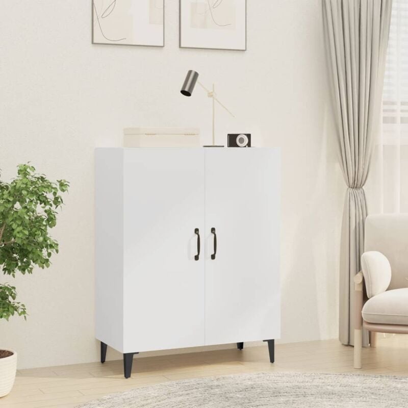 foto del prodotto vidaxl credenza ideale per salotto con 2 ante gambe in metallo vari colori colore bianco