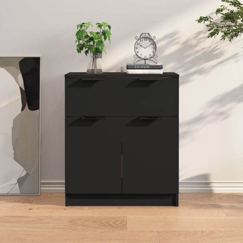 foto del prodotto vidaxl credenza ideale per salotto con cassetto e 2 ante design moderno vari colori colore nero