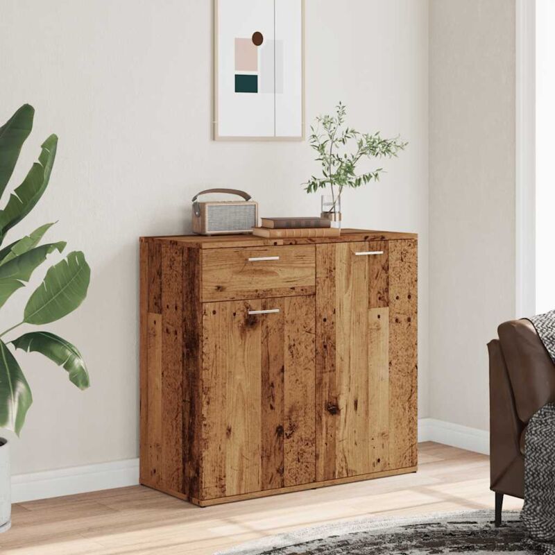 foto del prodotto vidaxl credenza legno antico 80x36x75 cm in truciolato