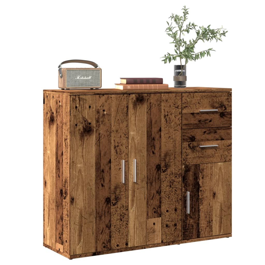 foto del prodotto vidaxl credenza legno antico 91x29,5x75 cm in legno multistrato