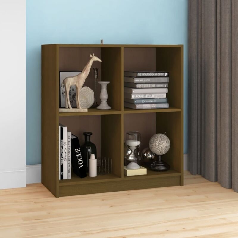 foto del prodotto vidaxl credenza marrone ambra 70x33x76 cm in legno massello di pino
