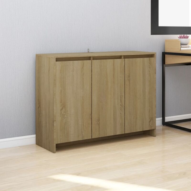 foto del prodotto vidaxl credenza moderna da salotto o ufficio con 3 ante vari colori disponibili colore marrone