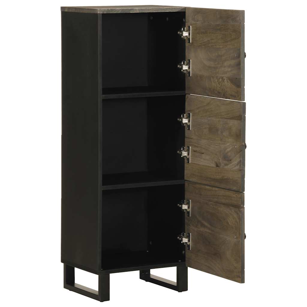 foto del prodotto vidaxl credenza nera 40x33x110 cm in legno massello di mango