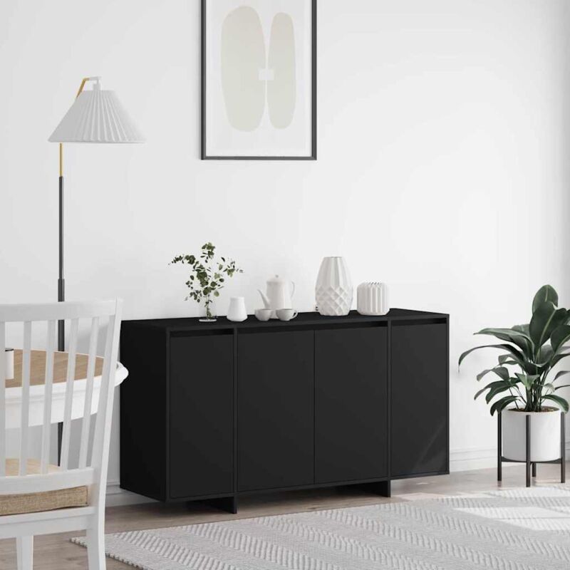 foto del prodotto vidaxl credenza nera nera legno ingegnerizzato 135 x 41 x 75 cm