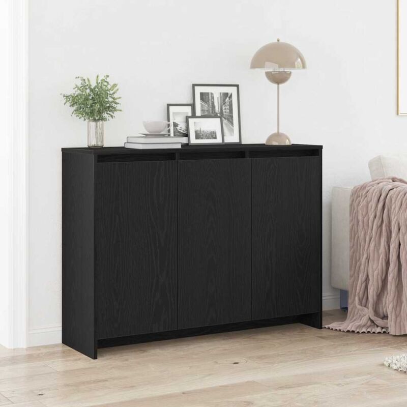 foto del prodotto vidaxl credenza nero 102 x 33 x 75 cm legno multistrato