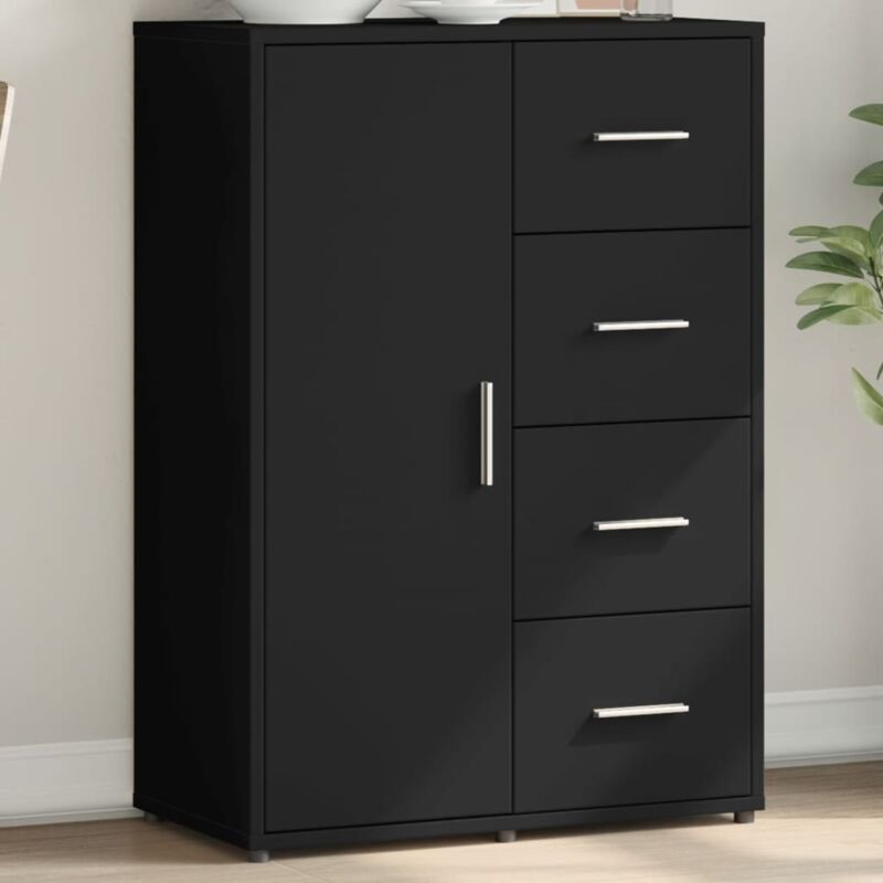 foto del prodotto vidaxl credenza nero 60x31x84 cm in legno multistrato