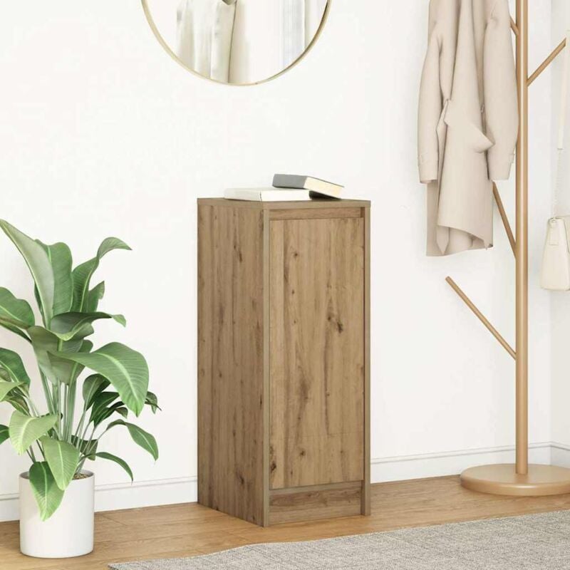 foto del prodotto vidaxl credenza rovere artigianale 29,5x34x76 cm in legno multistrato