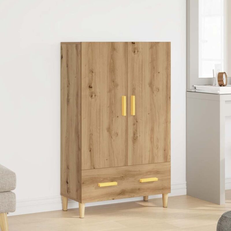 foto del prodotto vidaxl credenza rovere artigianale 70x31x115 cm in legno multistrato