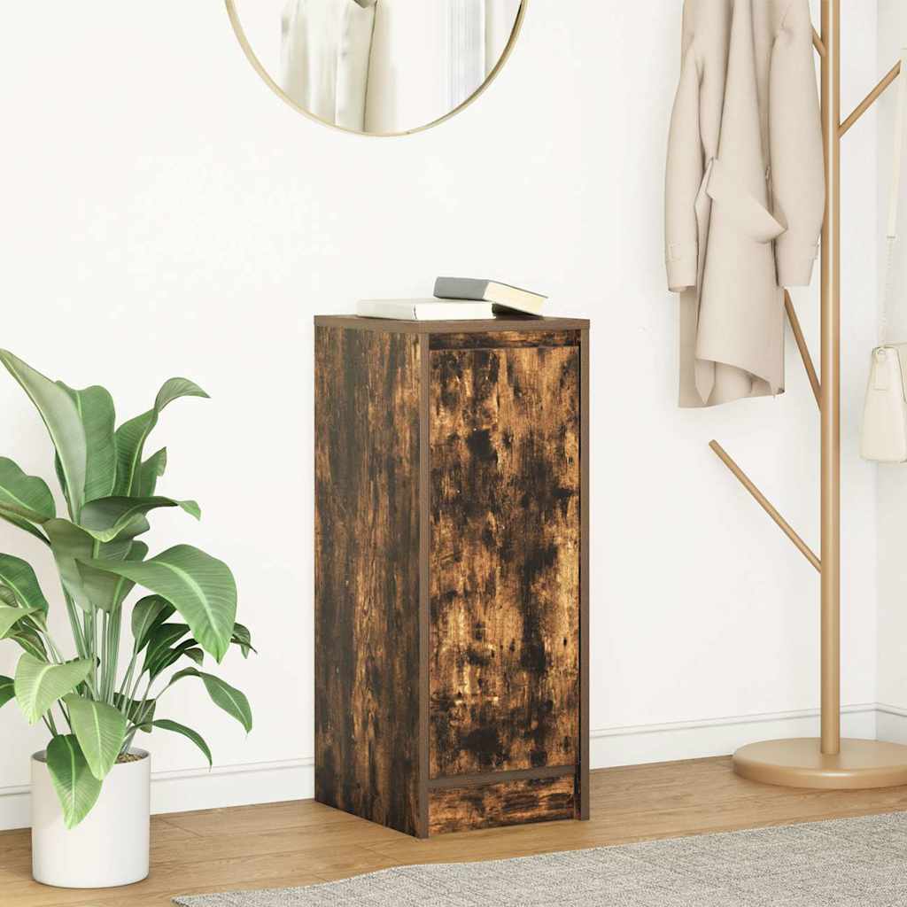 foto del prodotto vidaxl credenza rovere fumo 29,5x34x76 cm in legno multistrato