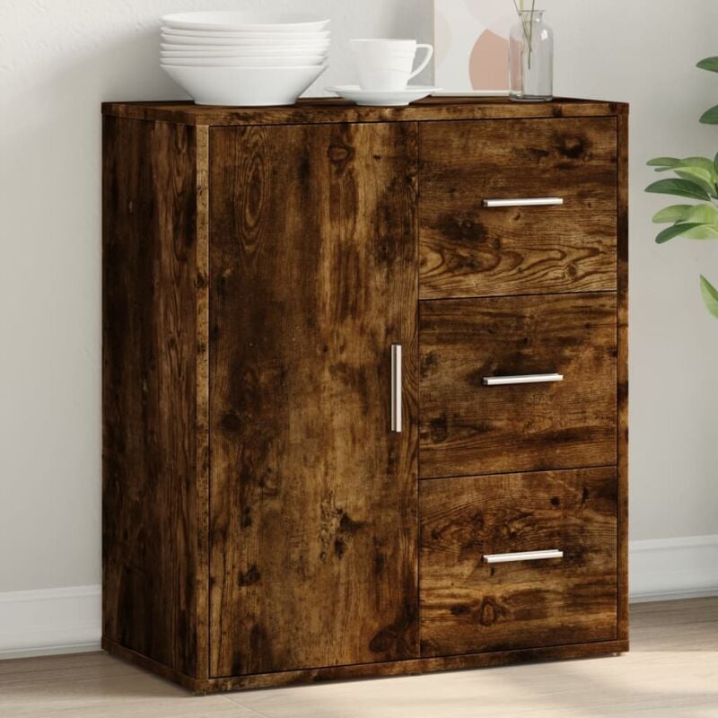 foto del prodotto vidaxl credenza rovere fumo 60x31x70 cm in legno multistrato