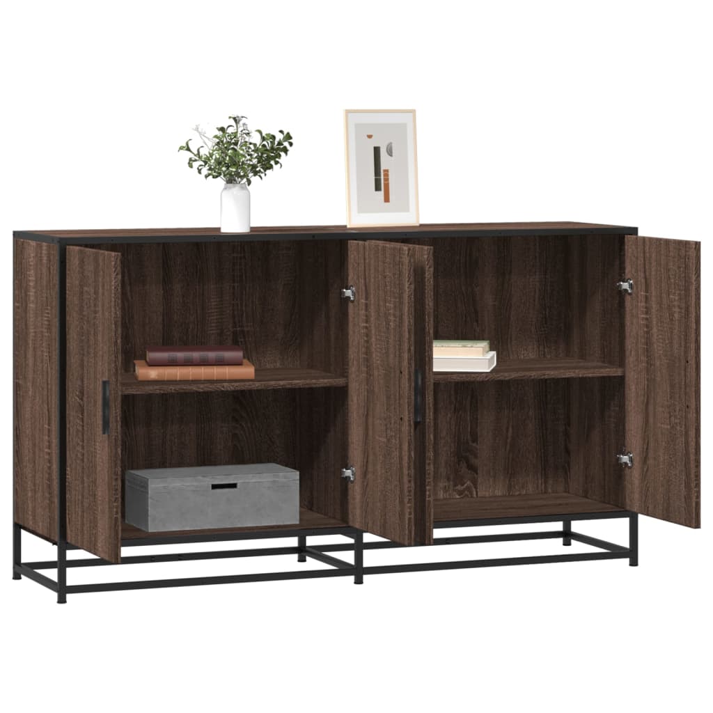 foto del prodotto vidaxl credenza rovere marrone 134x35x76 cm in truciolato