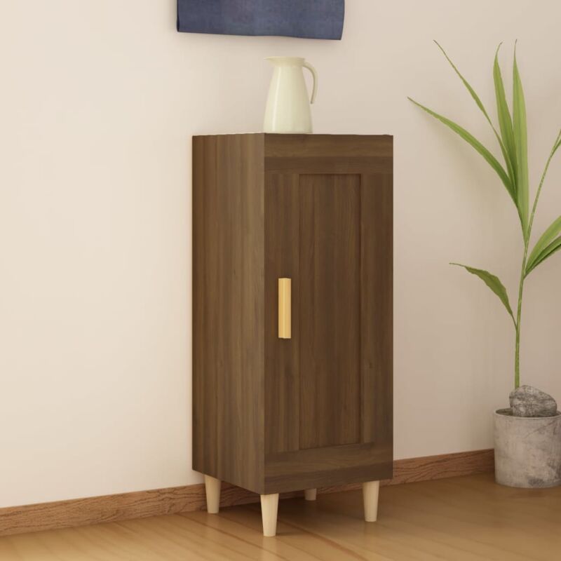 foto del prodotto vidaxl credenza rovere marrone 34,5x34x90 cm in legno multistrato