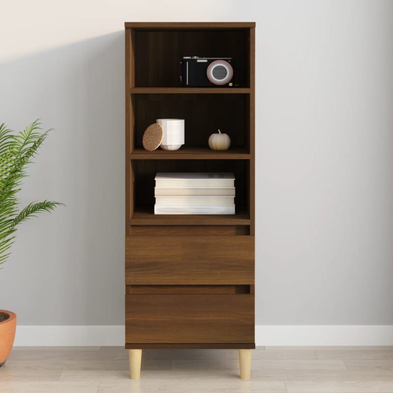foto del prodotto vidaxl credenza rovere marrone 40x36x110 cm in legno multistrato