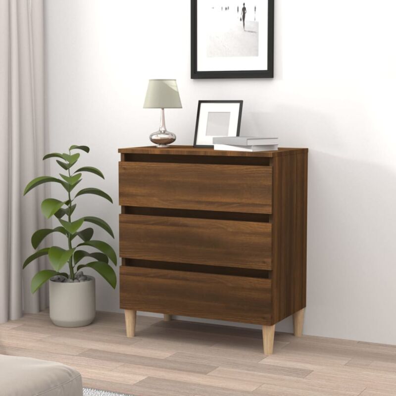 foto del prodotto vidaxl credenza rovere marrone 60x35x69 cm in legno multistrato
