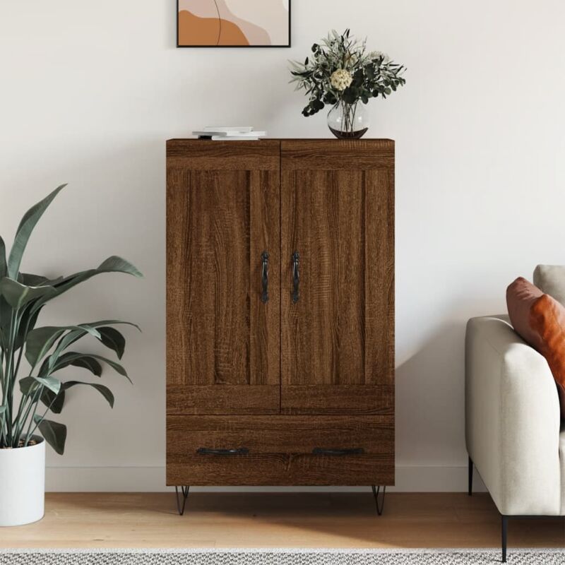 foto del prodotto vidaxl credenza rovere marrone 69,5x31x115 cm in legno multistrato